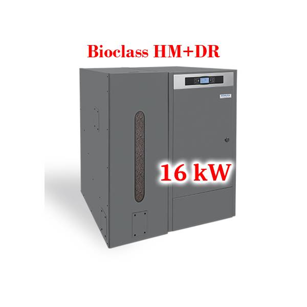 Caldera de pellets BioClass HM+DR 16 kW con depósito TBIO000084